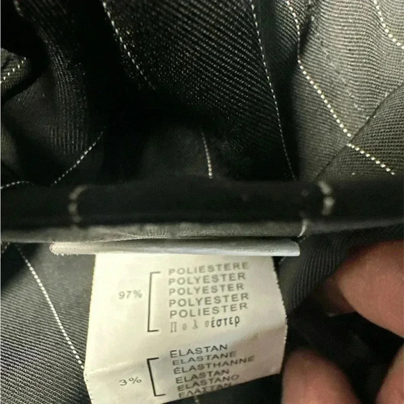 3/$20. Trousers C’est Moi pants woman’s stripe wide leg sm black palazzo style - Picture 7 of 7